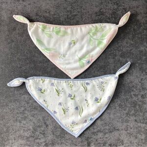 Little Unicorn Floral Bandana Bibs Set of 2